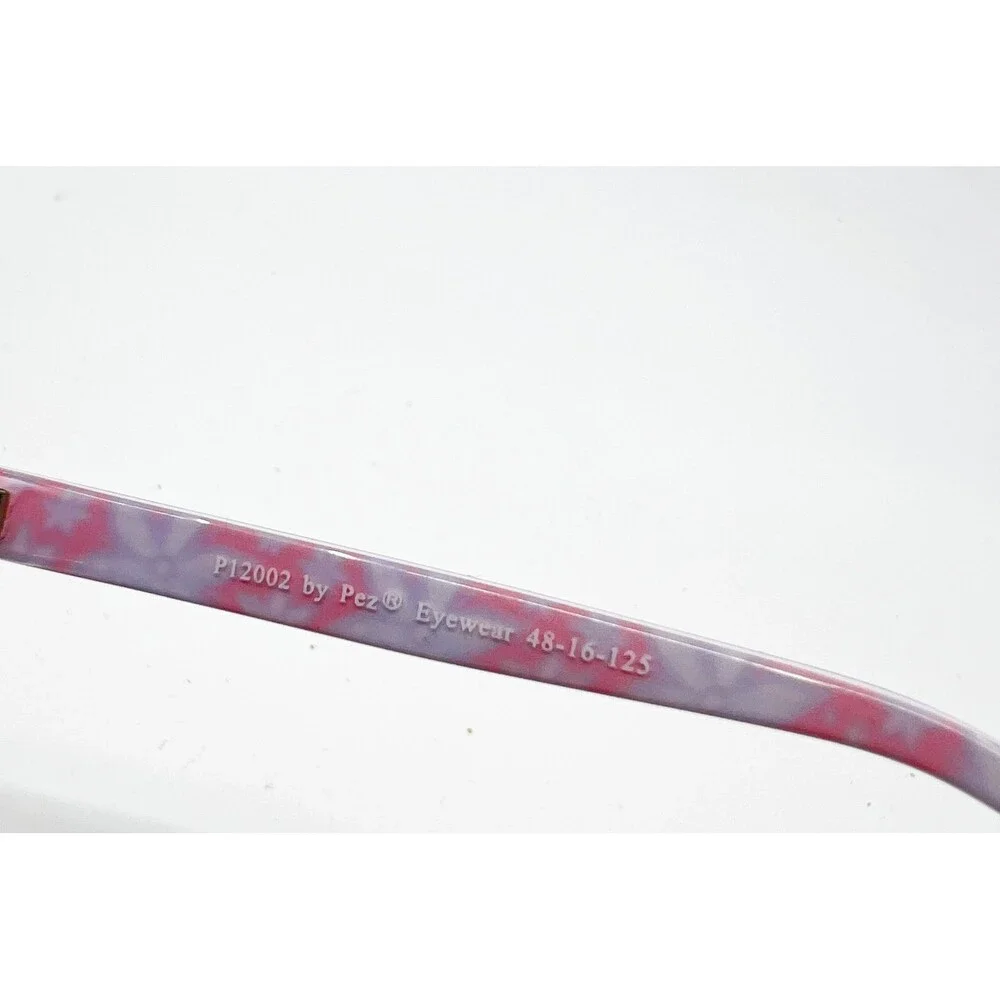 Pez Eyewear P12002 Glasses Kids Crystal Pink Floral Star Accents 48-16-125